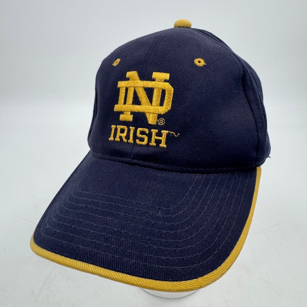 Vintage Notre Dame Fighting Irish Signatures Cap Embroidered Logo One‎ Size